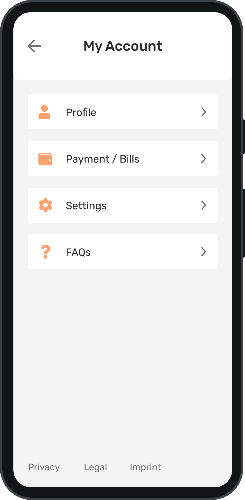 Camino UI Design Screens